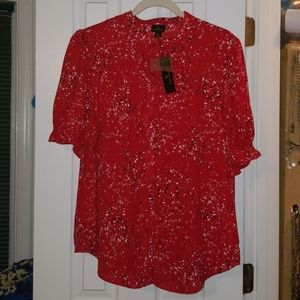 Worthington Red Career Blouse